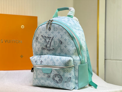 LOUIS VUITTON DISCOVERY BACKPACK CRYSTAL BLUE