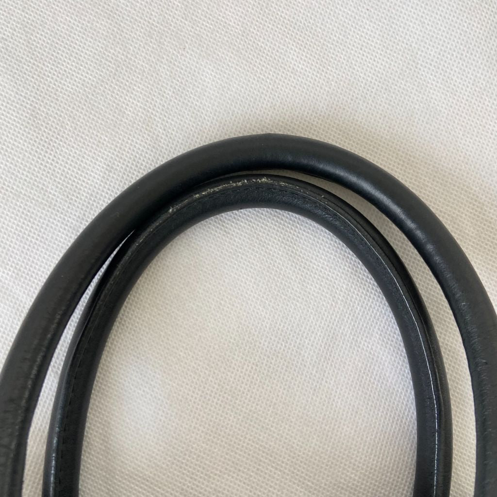 Celine black luggage micro tote bag