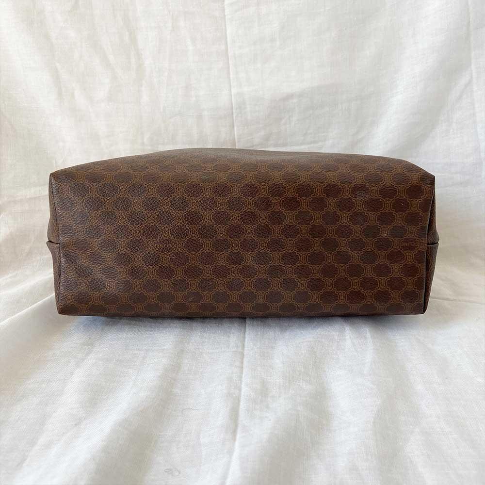 Céline Macadam Pattern Brown Clutch