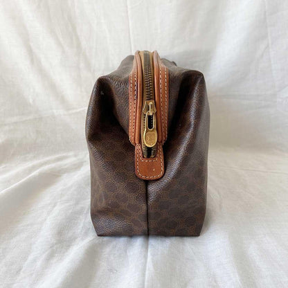 Céline Macadam Pattern Brown Clutch
