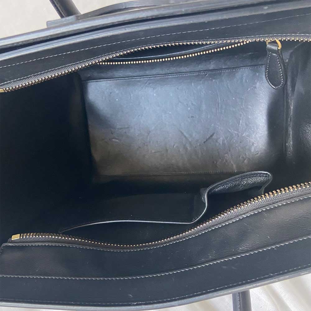 Celine Tricolor Mini Luggage Tote Bag