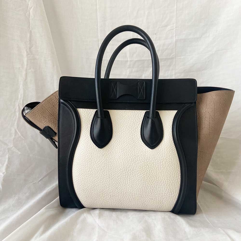 Celine Tricolor Mini Luggage Tote Bag