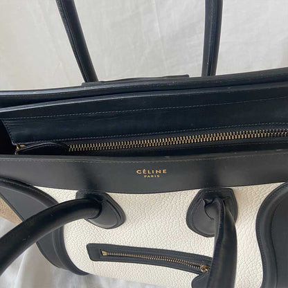 Celine Tricolor Mini Luggage Tote Bag