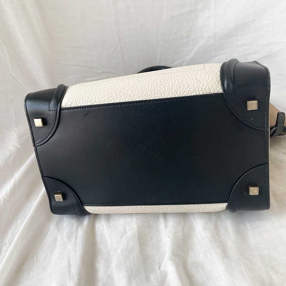 Celine Tricolor Mini Luggage Tote Bag