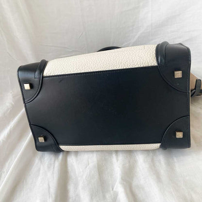 Celine Tricolor Mini Luggage Tote Bag