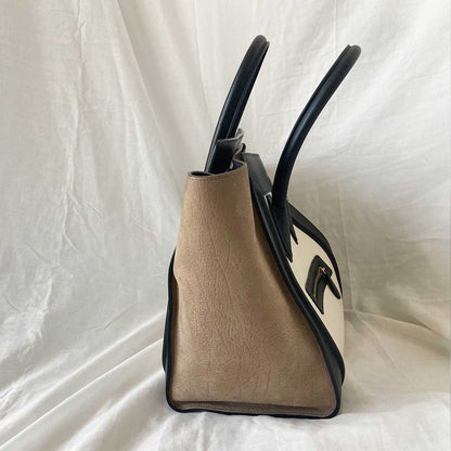 Celine Tricolor Mini Luggage Tote Bag