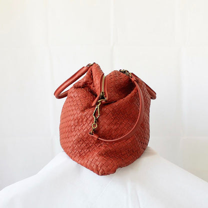 Bottega Veneta Intrecciato Red Large Bag