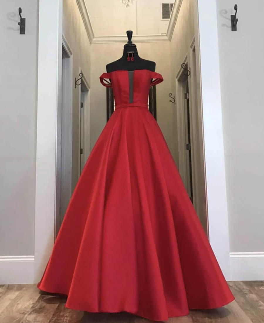 A LINE SATIN LONG PROM DRESS EVENING DRESS    cg10469