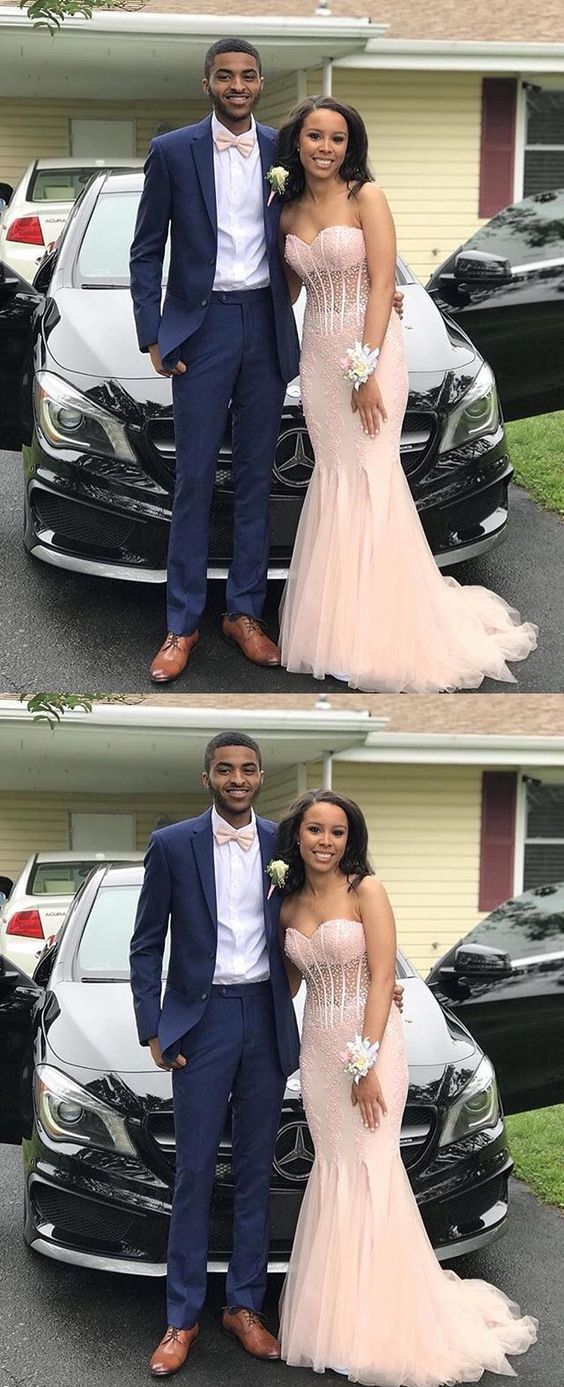 Long Prom Dresses Mermaid Pink Formal Evening Dress Sweetheart   cg11026