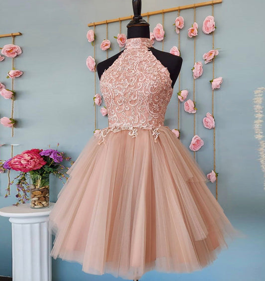 CUTE TULLE LACE SHORT DRESS PARTY DRESS  Homecoming Dresses cg12303