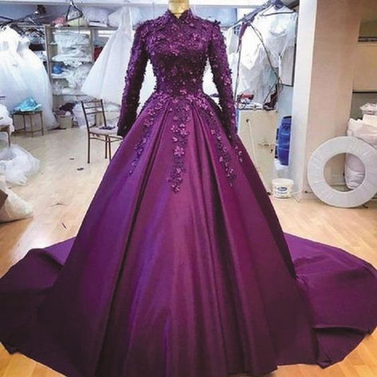 Muslim Prom Dresses, Ball Gown Prom Dresses   cg12765