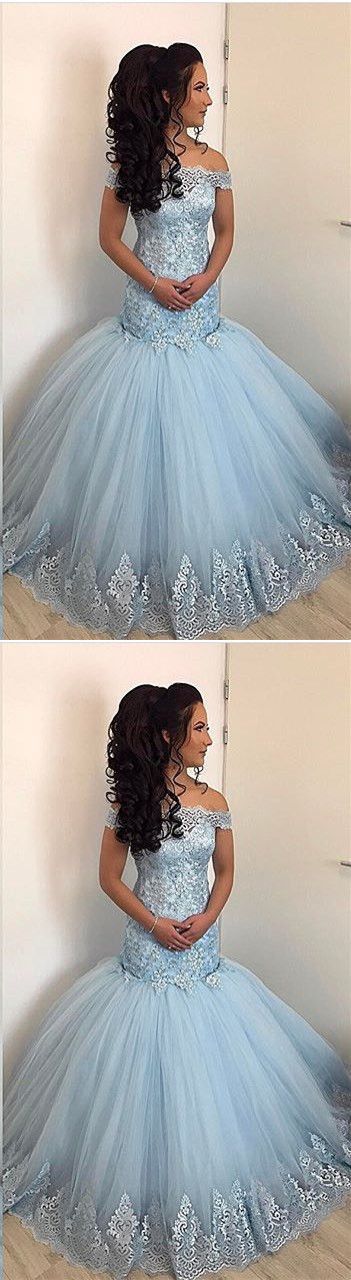 Elegant Off-shoulder Short Sleeves Long Lace Appliques Mermaid Prom Evening Dresses   cg12928