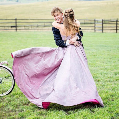 Deep V-Neck Prom Dress,Prom Dresses,Formal Prom Dress   cg14636