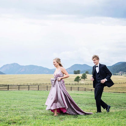 Deep V-Neck Prom Dress,Prom Dresses,Formal Prom Dress   cg14636