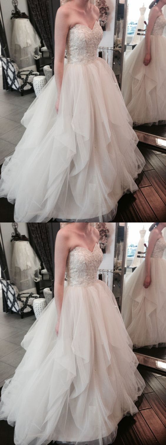 Sweetheart Tiered Tulle Long Prom Dress  cg15308