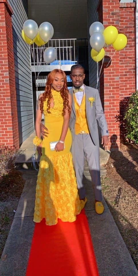 Yellow Mermaid Long Prom Dress , Charming Prom Dress    cg15316