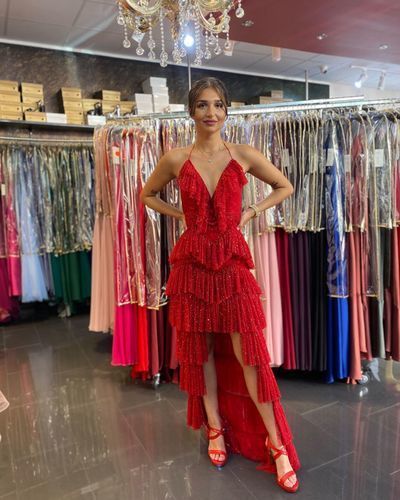 Spaghetti Straps A-Line Prom Dresses, Evening Dress     cg15513