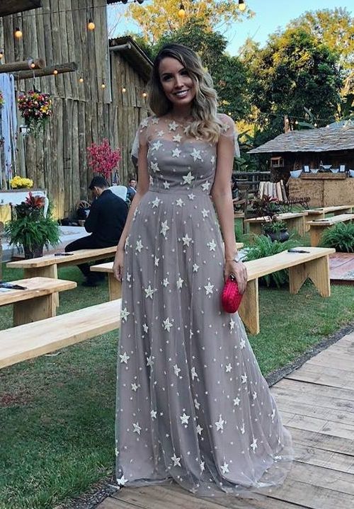 Charming Tulle Prom Dresses    cg15834