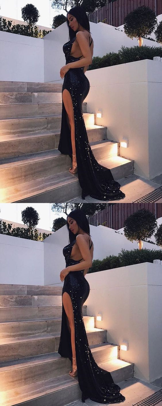 Long Prom Dresses Evening Dress with Side Slit   cg16528