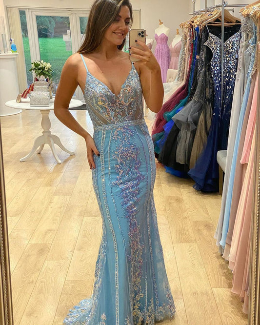 Spaghetti Straps Prom Dress, Long Prom Dresses ,Formal Prom Dress   cg16720