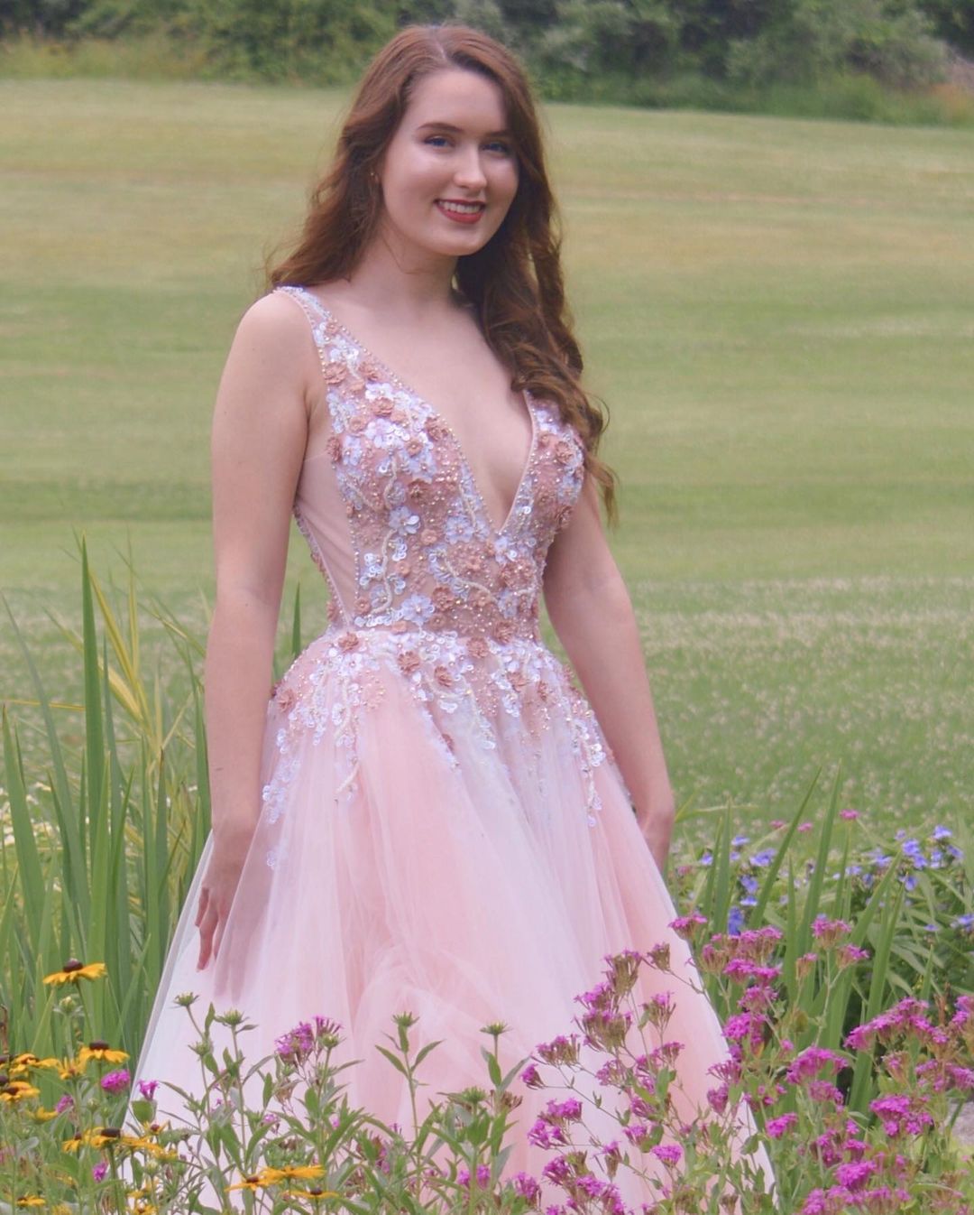 Princess Pink Long Dress for Prom or Formals    cg17190