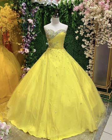 CRYSTAL BEADED SWEETHEART QUINCEANERA DRESSES BALL GOWN Long Prom Evening Dresses   cg17502