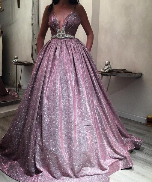 Long a line sparkly Princess prom dresses   cg17566