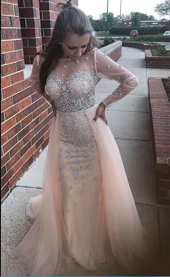 Mermaid Tulle Prom Dress With Beading    cg17724