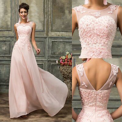 Fashion Formal Evening Lace Party Prom Ball Gown Wedding Bridesmaid Maxi Dress   cg18216