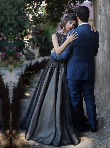 A-Line Real Made Prom Dress, Charming Formal Dresses,Black Evening Dresses  cg1827