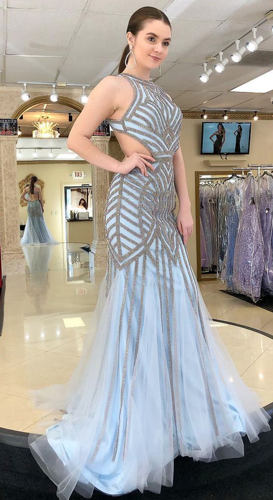 Long fitted prom dress,Floor length women prom dress   cg18323