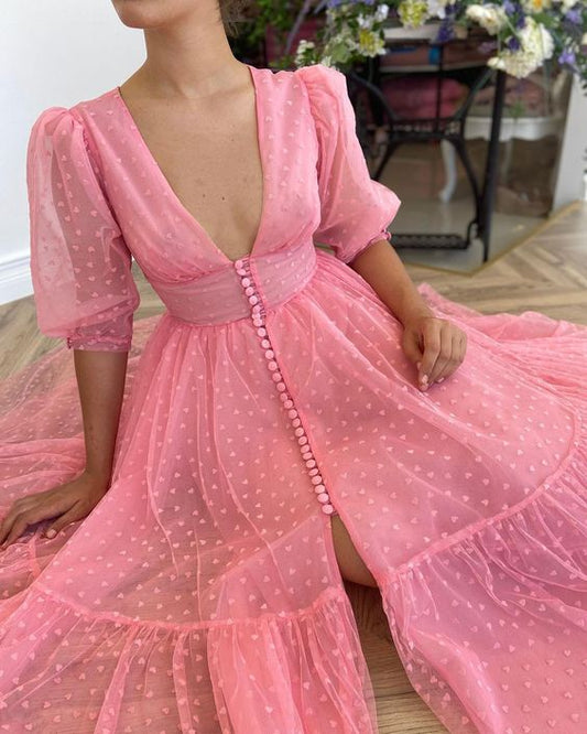 Prom Dress Pink, Formal Dress, Evening Dress, Pageant Dance Dresses    cg18400