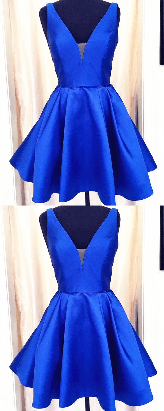 A-Line Short Satin Homecoming Dress    cg18515