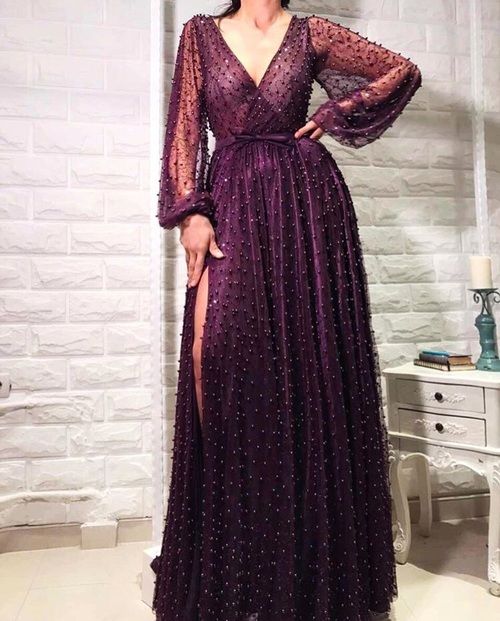 Fabulous Prom Dress, Long Evening Dress with beads   cg18995