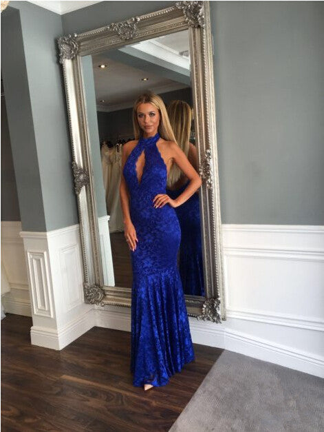 Sleeveless Lace Evening Dress,Mermaid Evening Dresses,Backless Evening prom Gowns,Forma Women Dress    cg19231