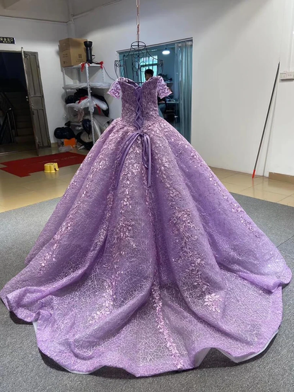 Lace Prom Gowns Floor Length Prom Dress   cg20171