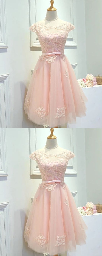modest homecoming dresses,pink homecoming dresses cg2405