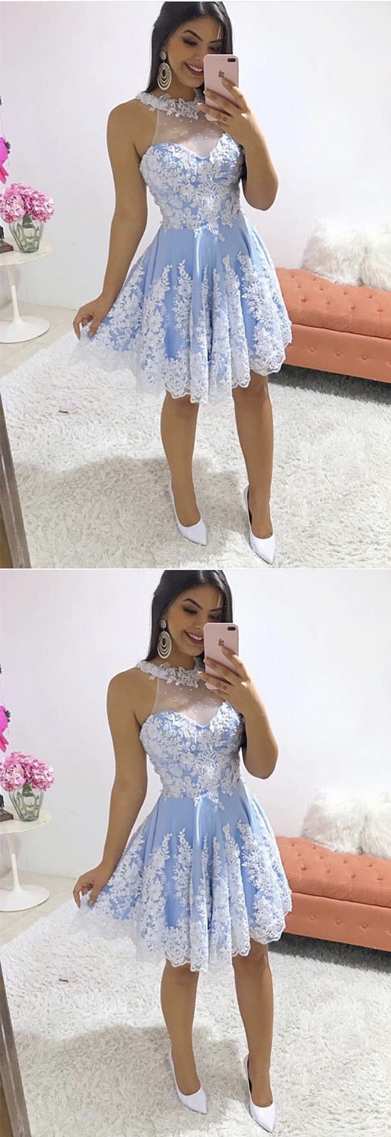 halter lace homecoming dress 2019  cg2729