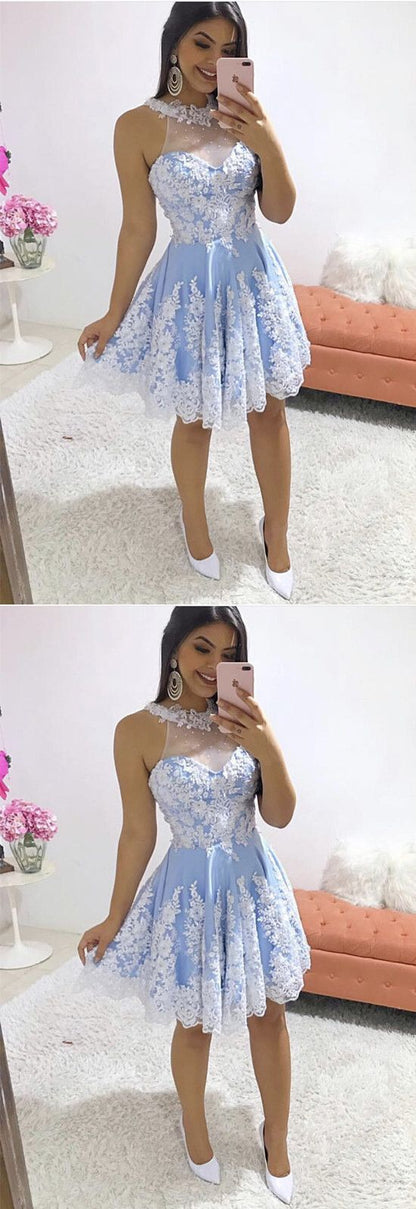 halter lace homecoming dress 2019  cg2729