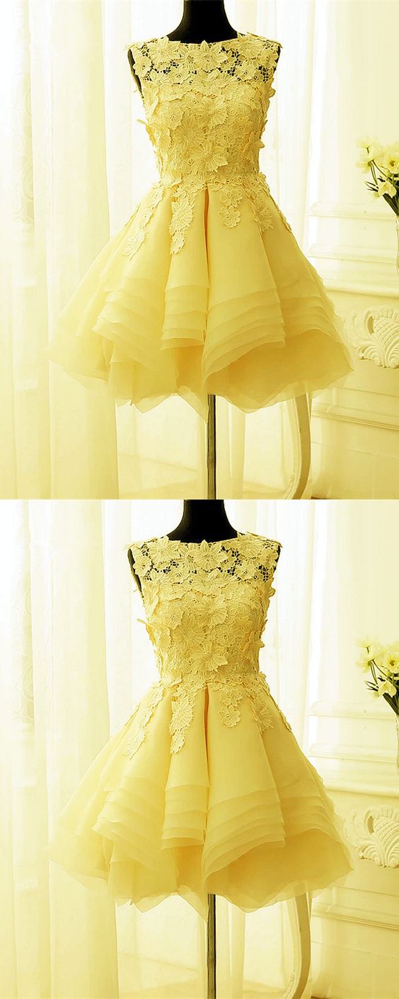 yellow homecoming dresses,short dresses,semi formal dresses,short cocktail dress cg2732