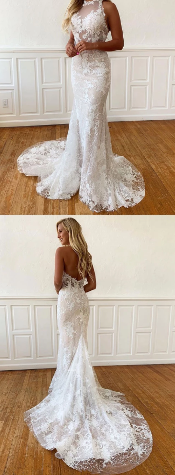 Mermaid lace long prom dress, evening dress cg3011