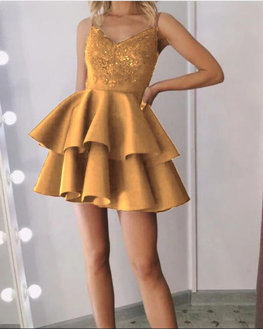 Short Homecoming Dresses 2019 with Straps  cg4067