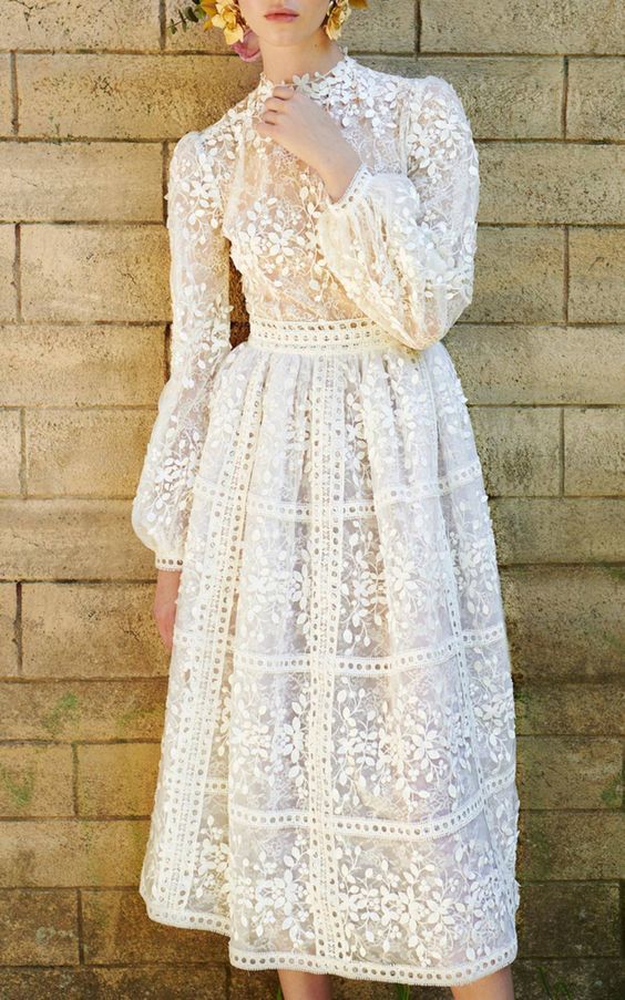 Long Sleeve Tea Length prom Dress  cg8362