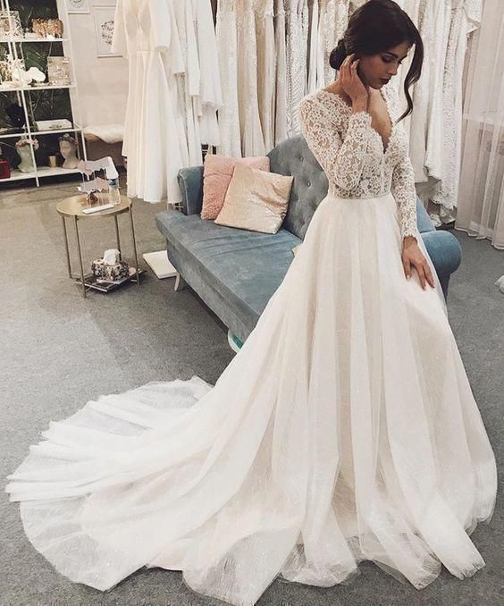 long prom dress, white evening dress  cg8431