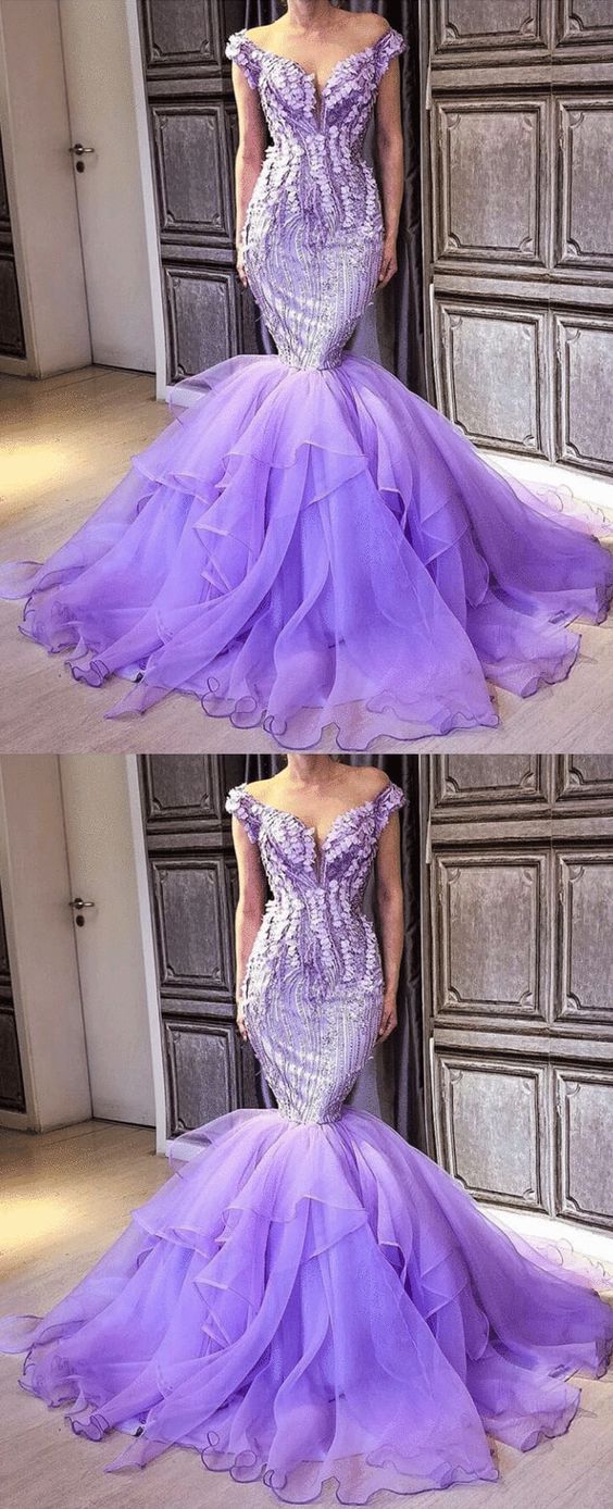light purple mermaid prom dresses saudi arabia cap sleeve evening gowns cg8509