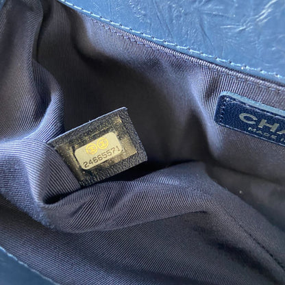 Chanel Aged Calfskin Chevron Quilted Medium Jacket Boy Flap