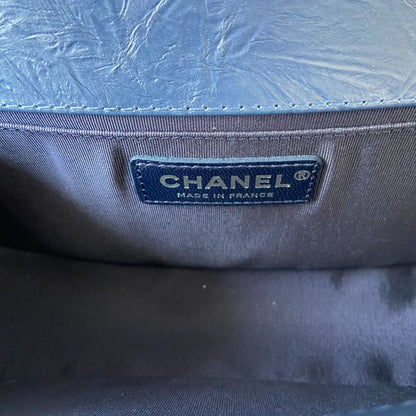 Chanel Aged Calfskin Chevron Quilted Medium Jacket Boy Flap