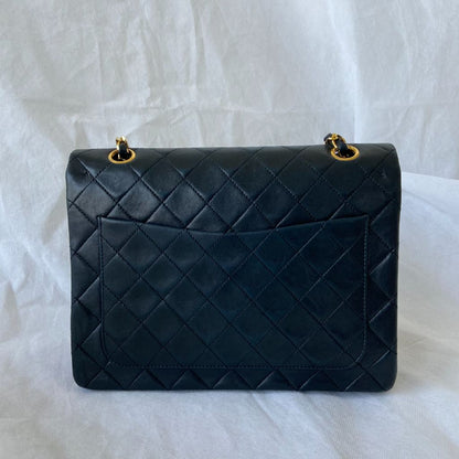Chanel Black Lambskin Vintage Flapbag
