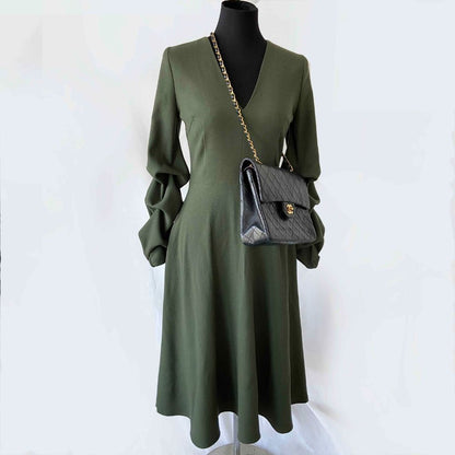 Chanel Black Lambskin Vintage Flapbag