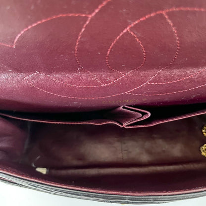 Chanel Black Leather Maxi 2.55 shoulder flap bag